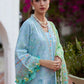 Farah Talib Aziz Luxury Lawn Unstitched '26 - Sienna Sky Blue