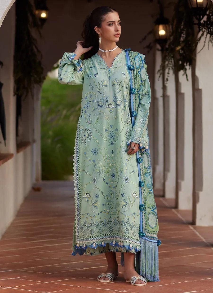 Farah Talib Aziz Luxury Lawn Unstitched '26 - Marcia Mint