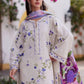 Farah Talib Aziz Luxury Lawn Unstitched '26 - Evita Ivory