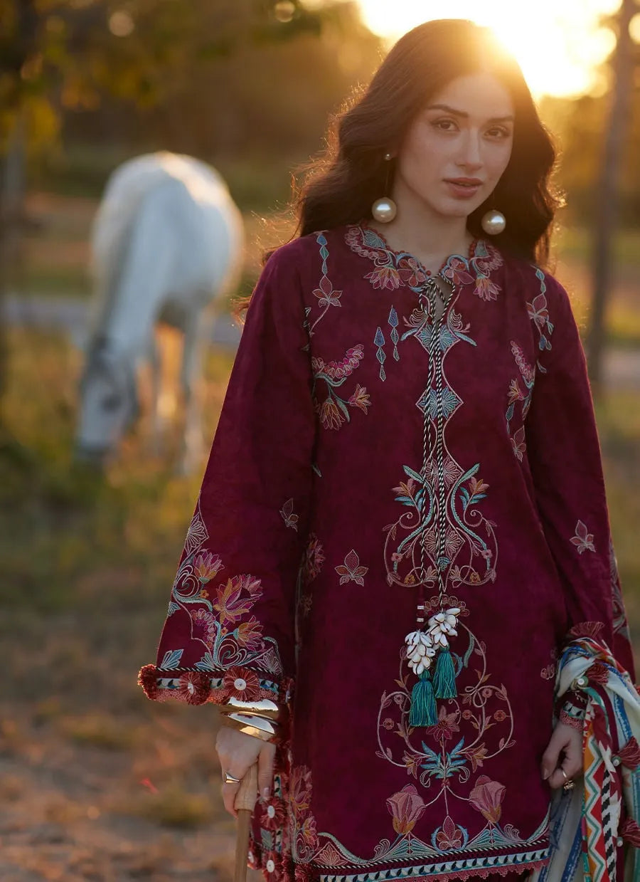 Farah Talib Aziz Luxury Lawn Unstitched '26 - Sofia Scarlet