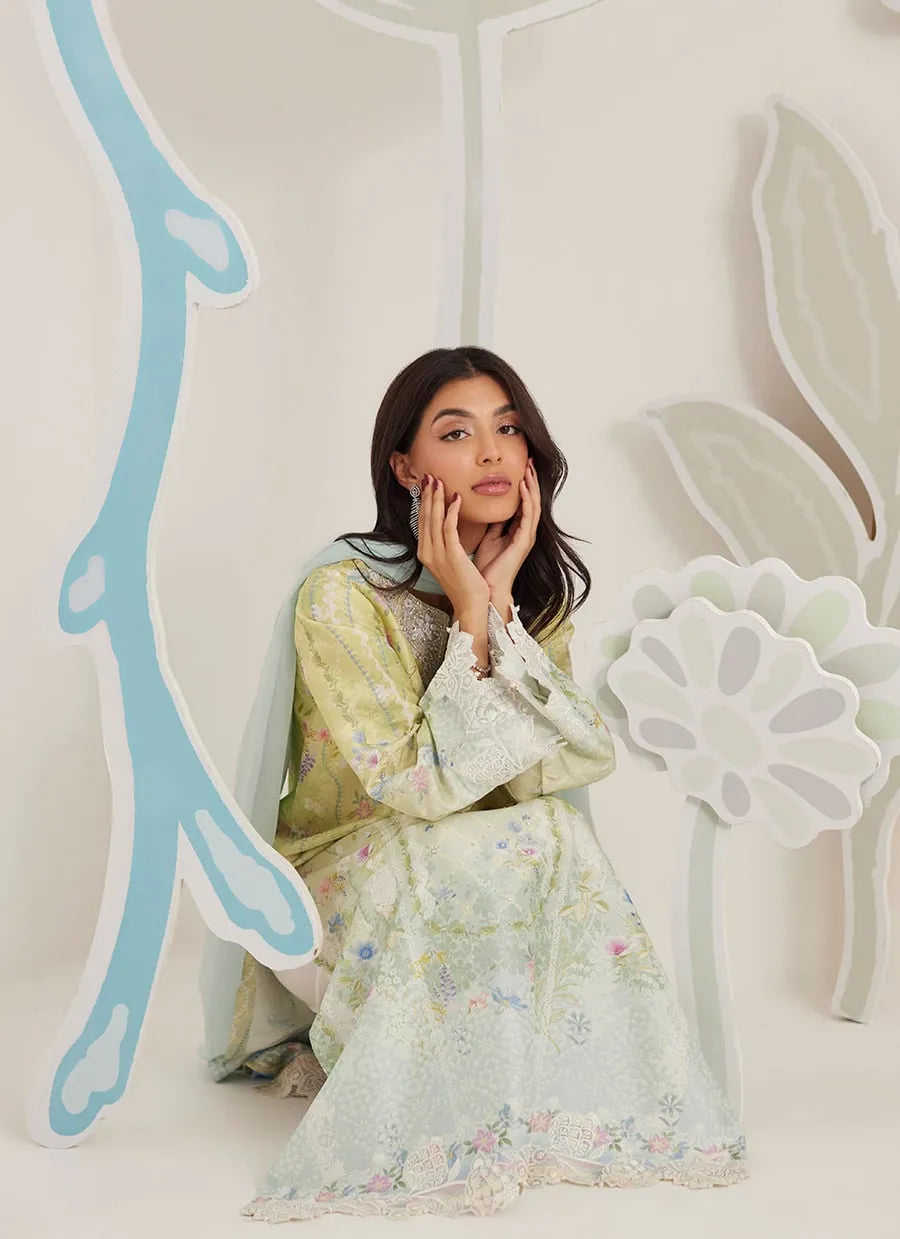 Farah Talib Aziz Ramadan Eid Frou Frou '26 - Orelia Shirt And Dupatta