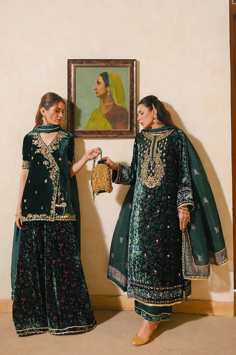 Ansab Jahangir Qissa Luxury Velvets '26 - Shafaq Shirt And Dupatta