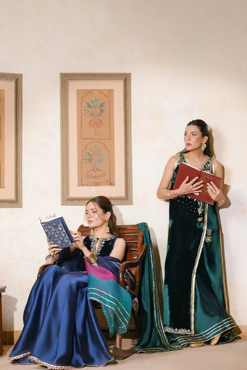 Ansab Jahangir Qissa Luxury Velvets '26 - Raaz Angarkha And Dupatta