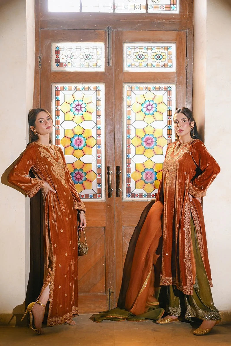 Ansab Jahangir Qissa Luxury Velvets '26 - Gulnoor Kaftan