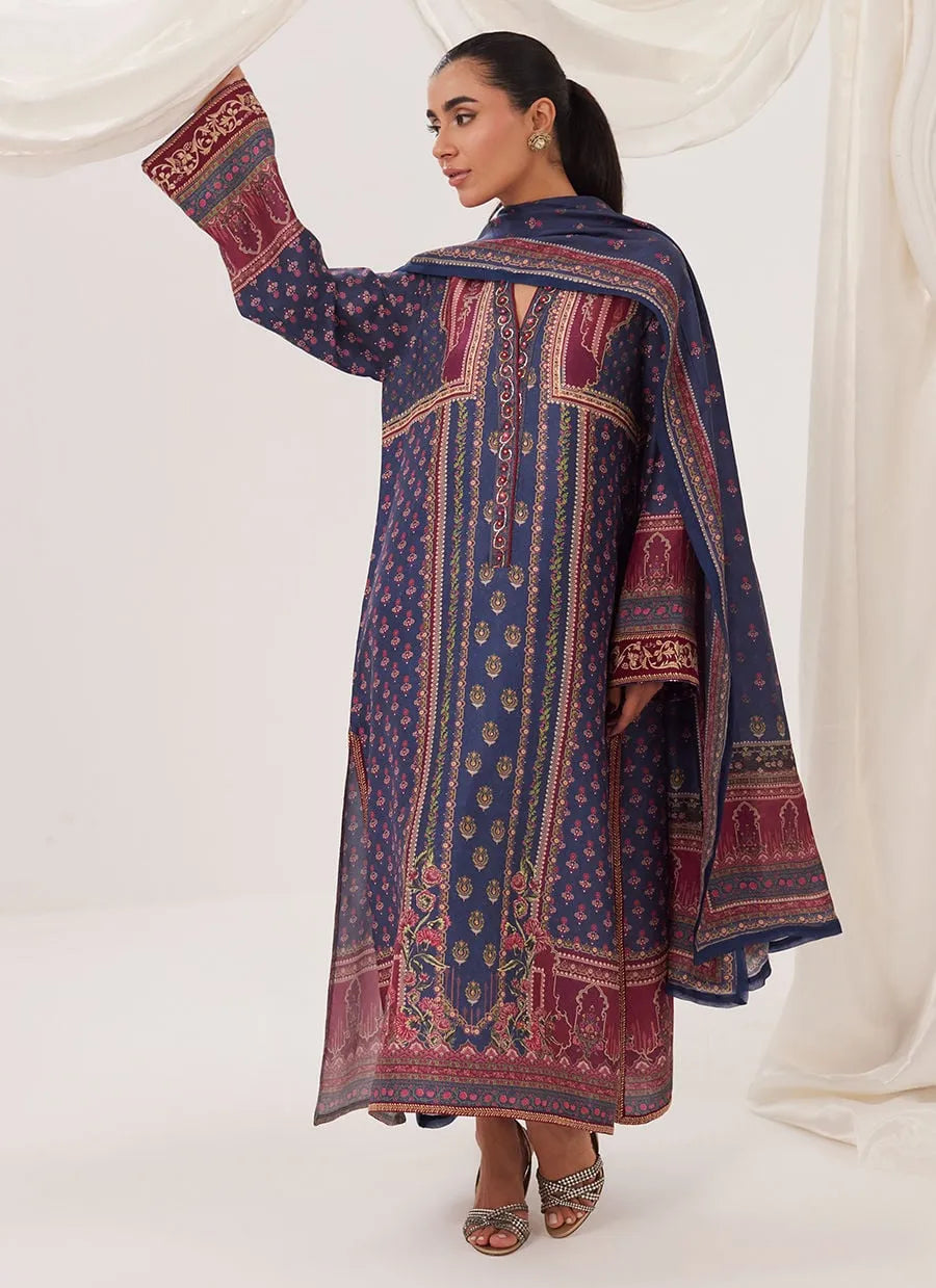 Farah Talib Aziz Ramadan Eid Frou Frou '26 - Eluria Shirt And Dupatta