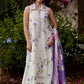 Farah Talib Aziz Luxury Lawn Unstitched '26 - Evita Ivory