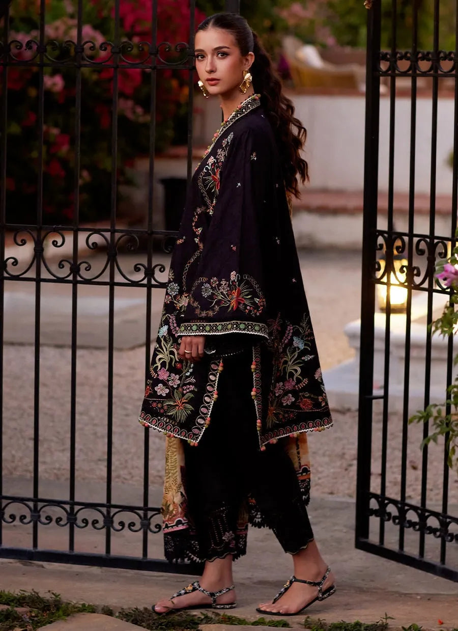 Farah Talib Aziz Luxury Lawn Unstitched '26 - Blanca Black