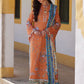 Farah Talib Aziz Luxury Lawn Unstitched '26 - Lucia Burnt Orange