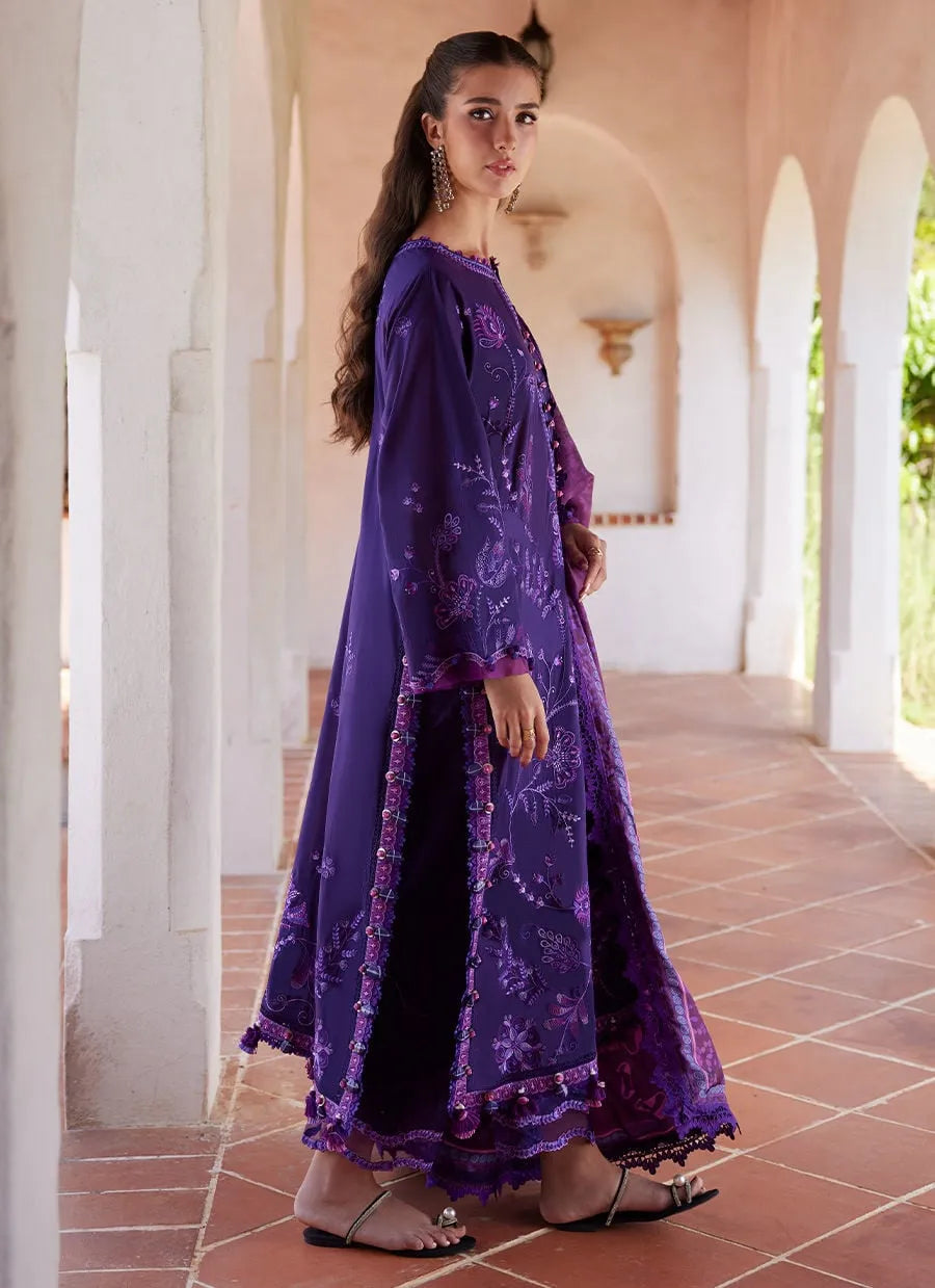 Farah Talib Aziz Luxury Lawn Unstitched '26 - Vicenta Violet