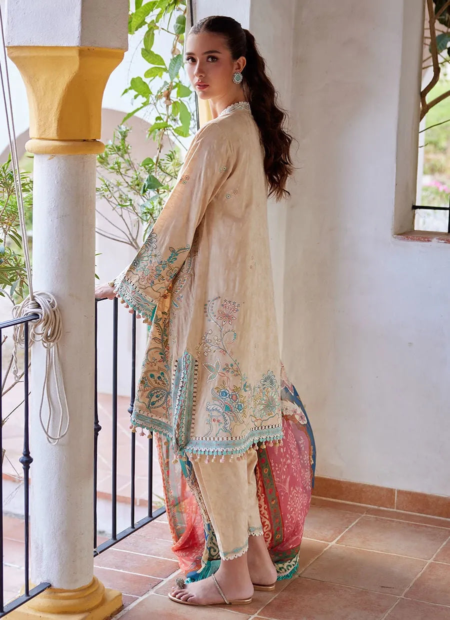 Farah Talib Aziz Luxury Lawn Unstitched '26 - Isabella Sand