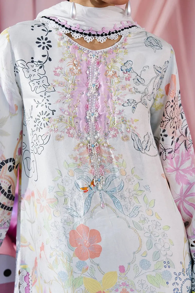 Ansab Jahangir Glam Doll House Eid Luxury Silks '26 - Viviana Shirt And Dupatta