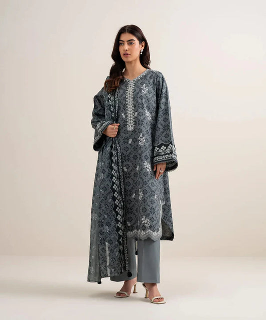 Sapphire Summer '26 - 3 Piece - Embroidered Lawn Suit - 3pedys26v552