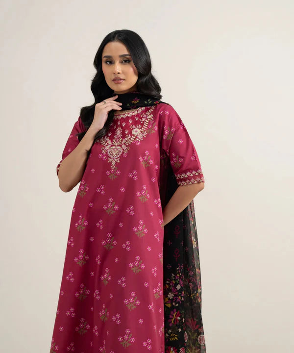 Sapphire Summer '26 - 3 Piece - Embroidered Lawn Suit - 3pedys26v113