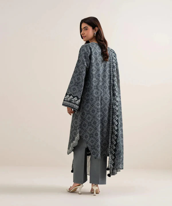 Sapphire Summer '26 - 3 Piece - Embroidered Lawn Suit - 3pedys26v552