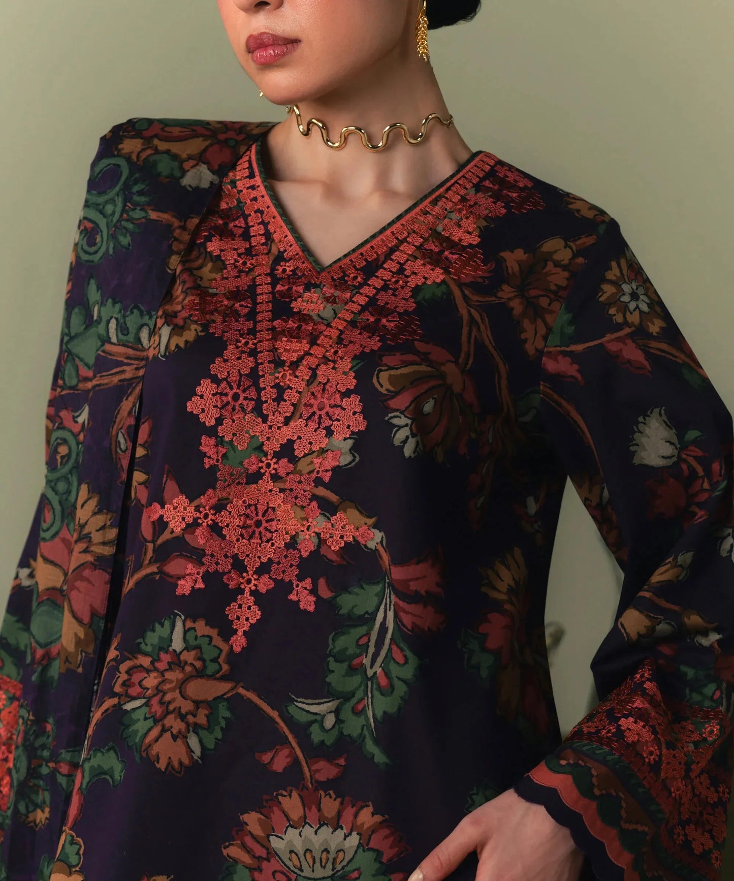 Sapphire Summer '26 - 3 Piece - Embroidered Lawn Suit - Pedys26v3119
