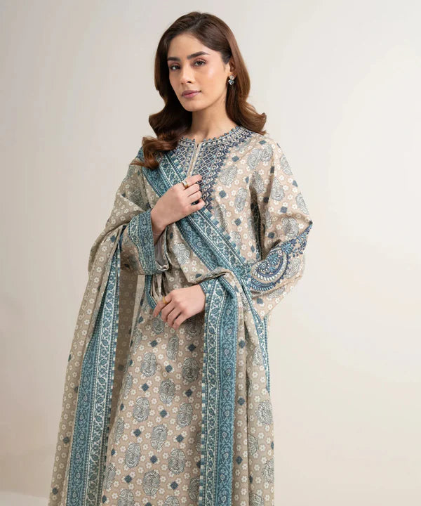 Sapphire Summer '26 - 3 Piece - Embroidered Lawn Suit - 3pedds26v549