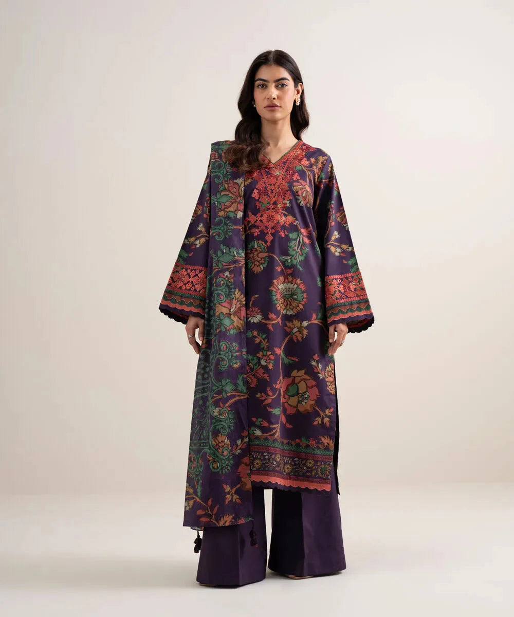 Sapphire Summer '26 - 3 Piece - Embroidered Lawn Suit - Pedys26v3119
