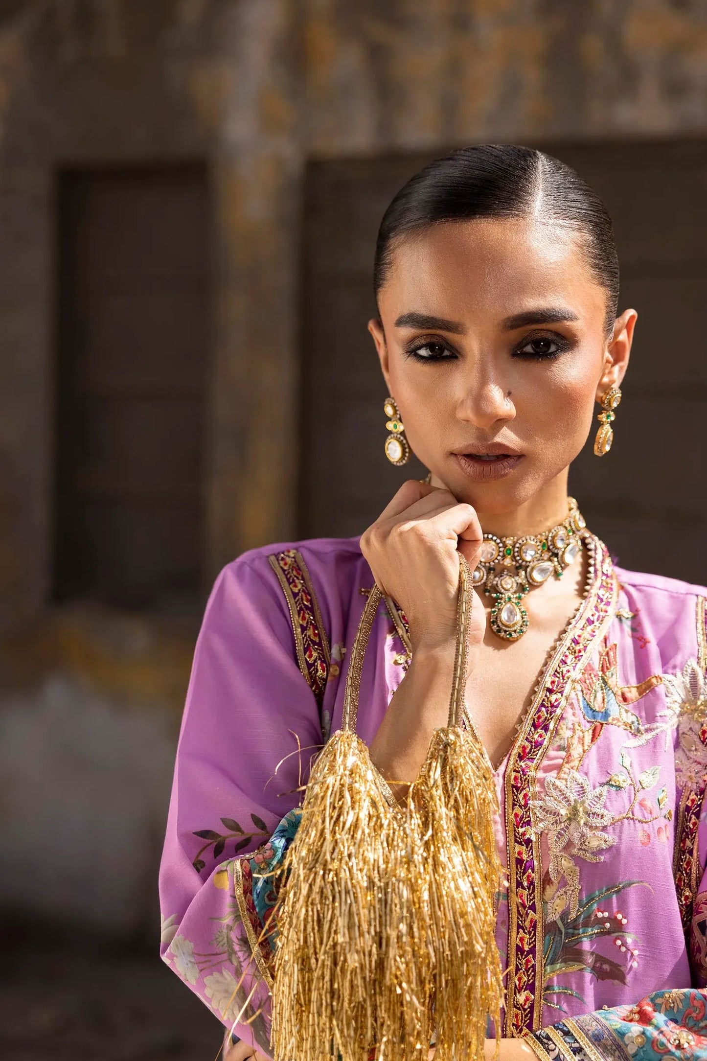 Sana Safinaz Eid Edit '26 - Stitched Embroidered Raw Silk Suit | Ss26nur004p3