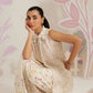 Farah Talib Aziz Ramadan Eid Frou Frou '26 - Isobel Jacket With Ivory Printed Crepe Skirt