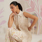 Farah Talib Aziz Ramadan Eid Frou Frou '26 - Isobel Jacket With Ivory Printed Crepe Skirt