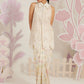 Farah Talib Aziz Ramadan Eid Frou Frou '26 - Isobel Jacket With Ivory Printed Crepe Skirt