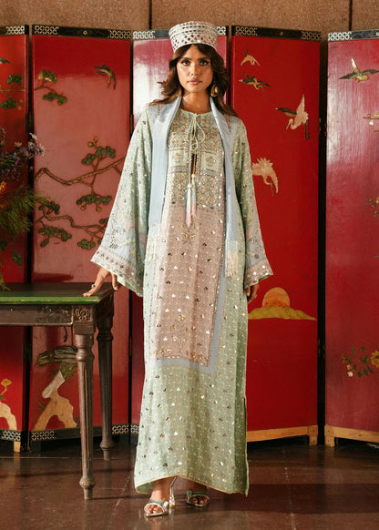 Crimson Eid Prints '26 - Jhilmil - Mint