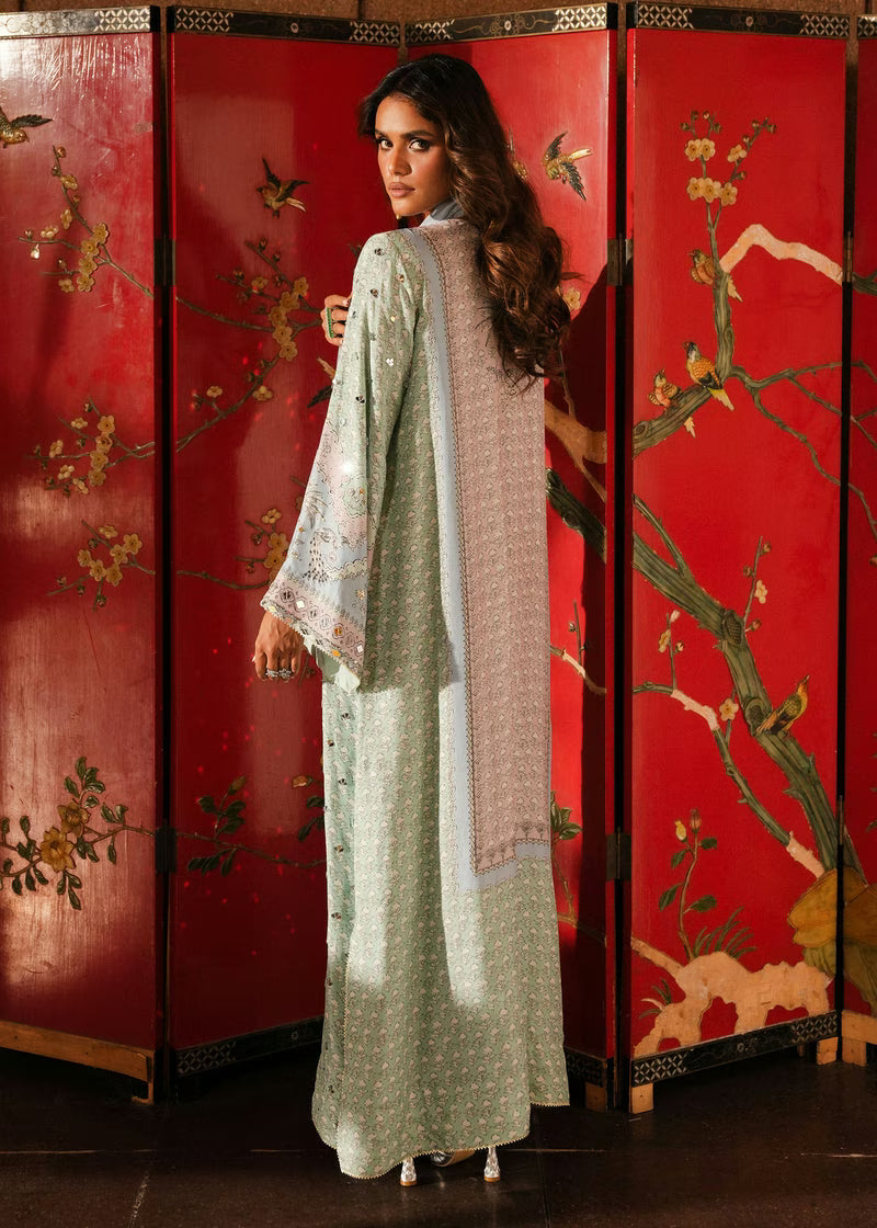 Crimson Eid Prints '26 - Jhilmil - Mint