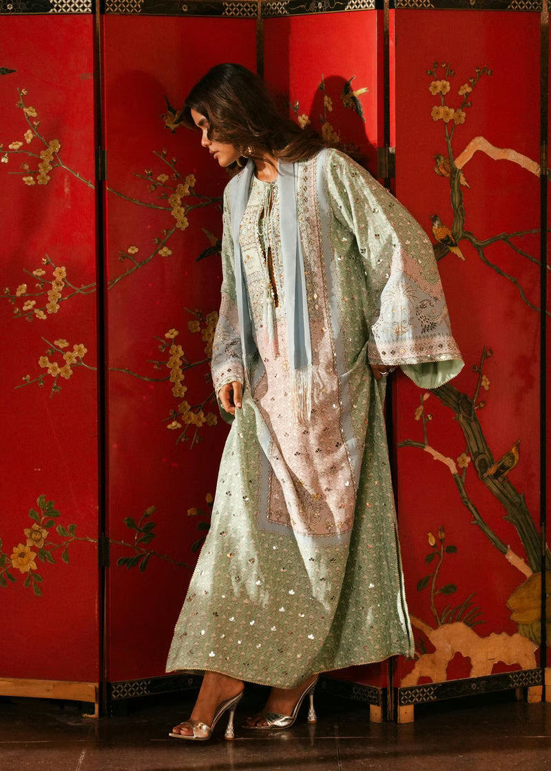Crimson Eid Prints '26 - Jhilmil - Mint