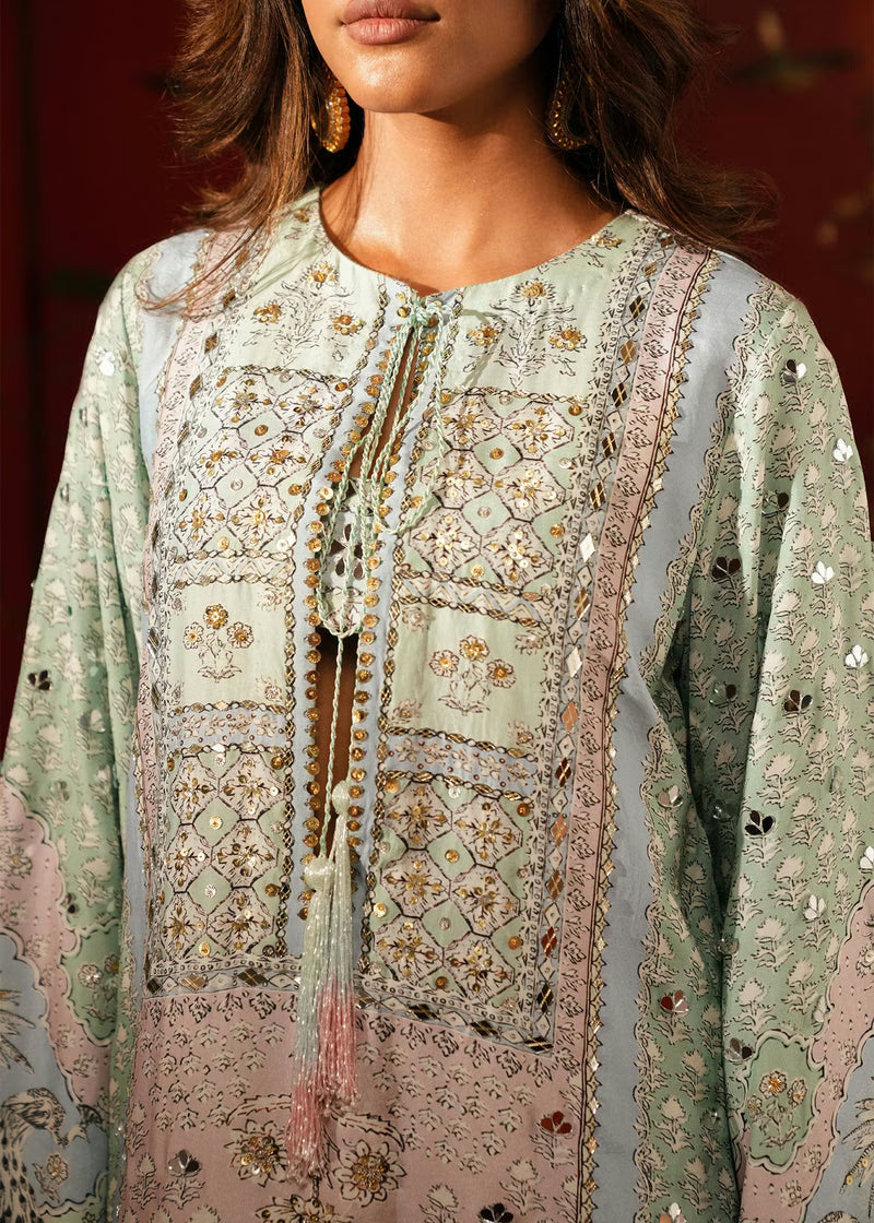 Crimson Eid Prints '26 - Jhilmil - Mint