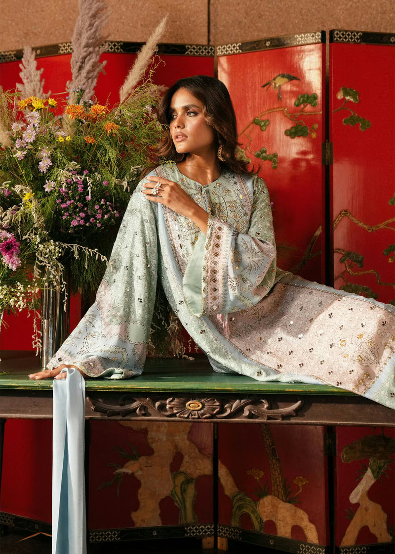 Crimson Eid Prints '26 - Jhilmil - Mint