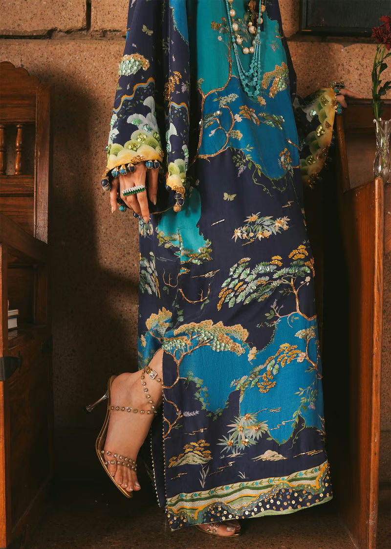 Crimson Eid Prints '26 - Laila - Midnight