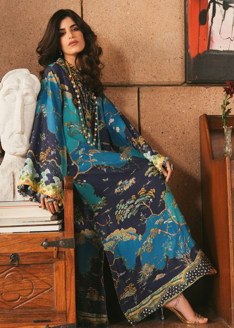 Crimson Eid Prints '26 - Laila - Midnight