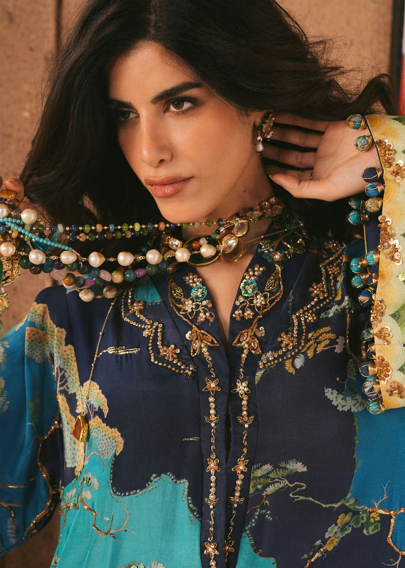 Crimson Eid Prints '26 - Laila - Midnight