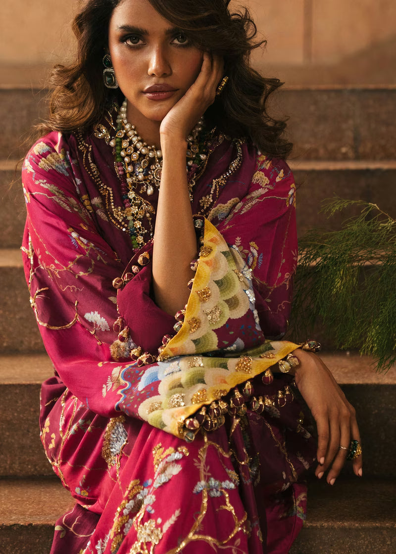 Crimson Eid Prints '26 - Laila - Plum