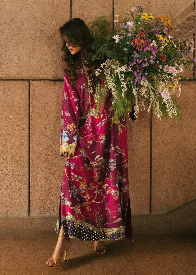 Crimson Eid Prints '26 - Laila - Plum