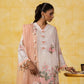 Unstitched 3 Piece Lawn Suit - Ivory