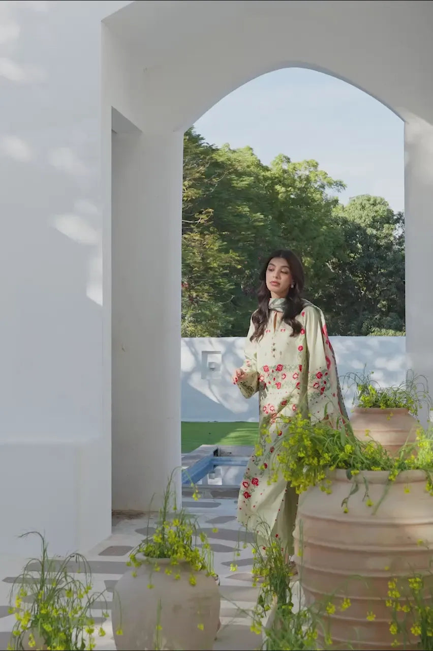 Sania Maskatiya Unstitched Lawn '26 - Mayil (A)