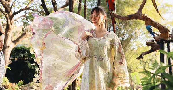 Maria.B M Prints '26 - 3 Piece Unstitched Embroidered Lawn Suit | MPT-2901-B