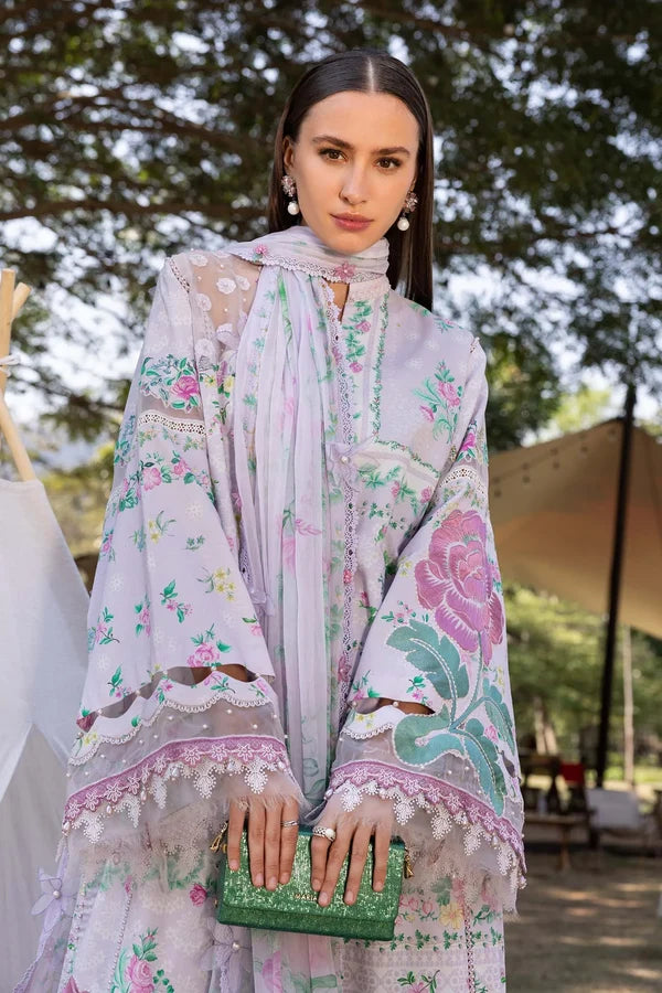 Maria.B M Prints '26 - 3 Piece Unstitched Embroidered Lawn Suit | MPT-2904-A
