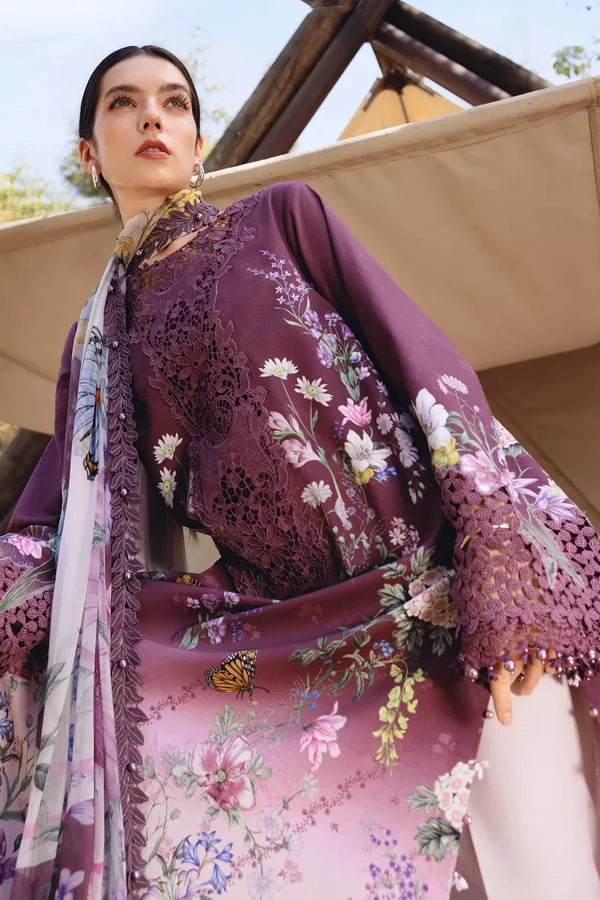 Maria.B M Prints '26 - 3 Piece Unstitched Embroidered Lawn Suit | MPT-2909-B
