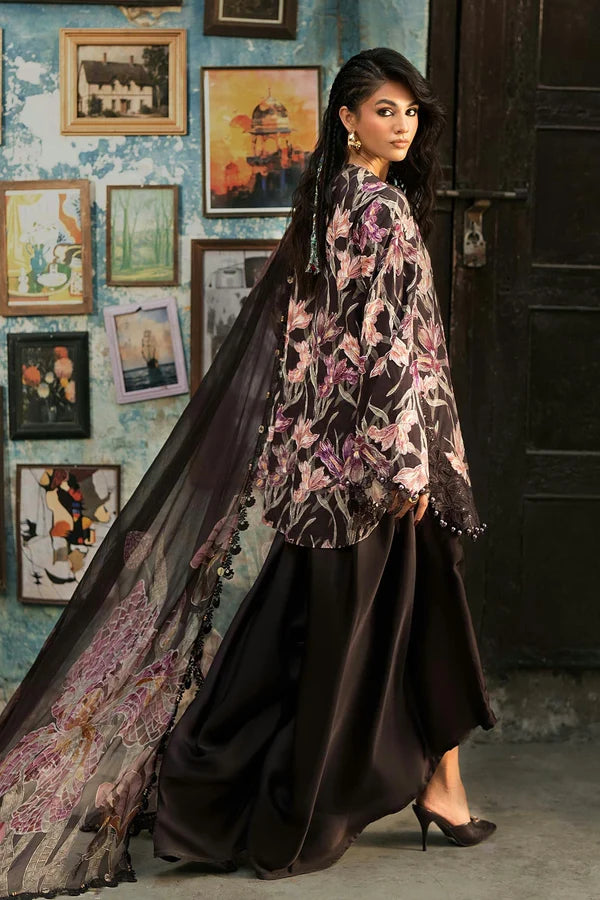 Maria.B M Prints '26 - 3 Piece Unstitched Embroidered Cambric Suit | MPT-3104-B