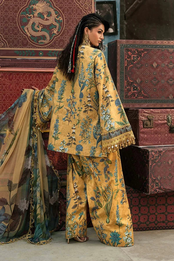 Maria.B M Prints '26 - 3 Piece Unstitched Embroidered Cambric Suit | MPT-3106-A