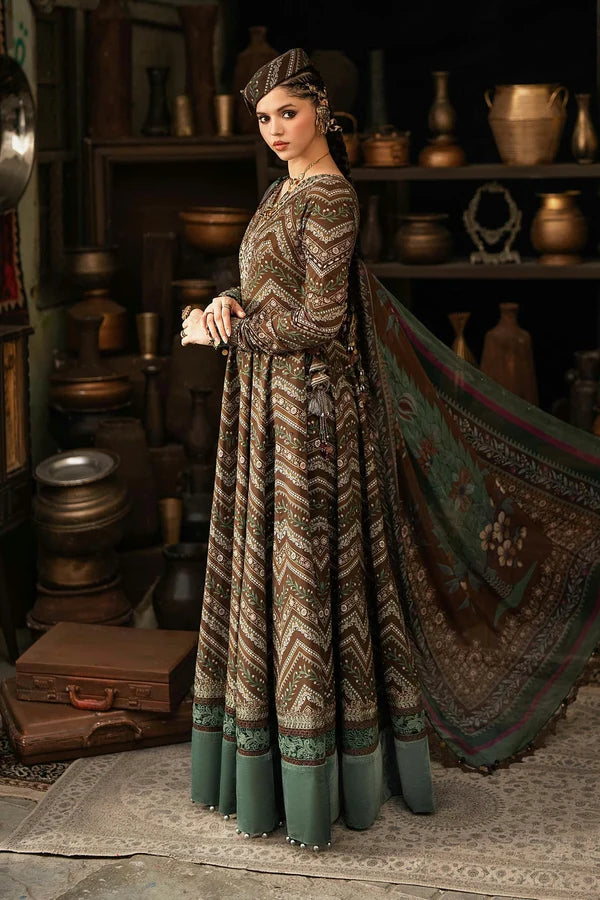 Maria.B M Prints '26 - 3 Piece Unstitched Embroidered Cambric Suit | MPT-3107-A