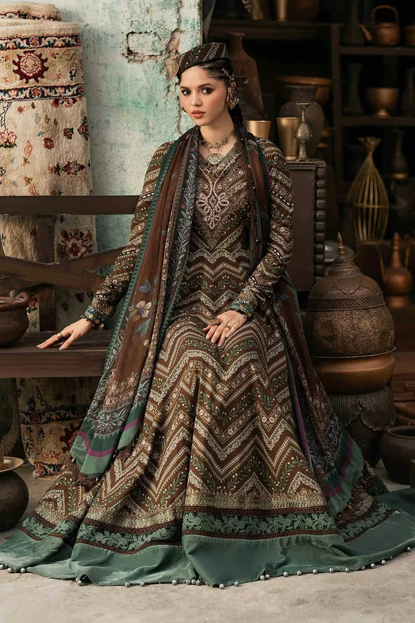Maria.B M Prints '26 - 3 Piece Unstitched Embroidered Cambric Suit | MPT-3107-A