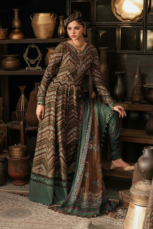 Maria.B M Prints '26 - 3 Piece Unstitched Embroidered Cambric Suit | MPT-3107-A