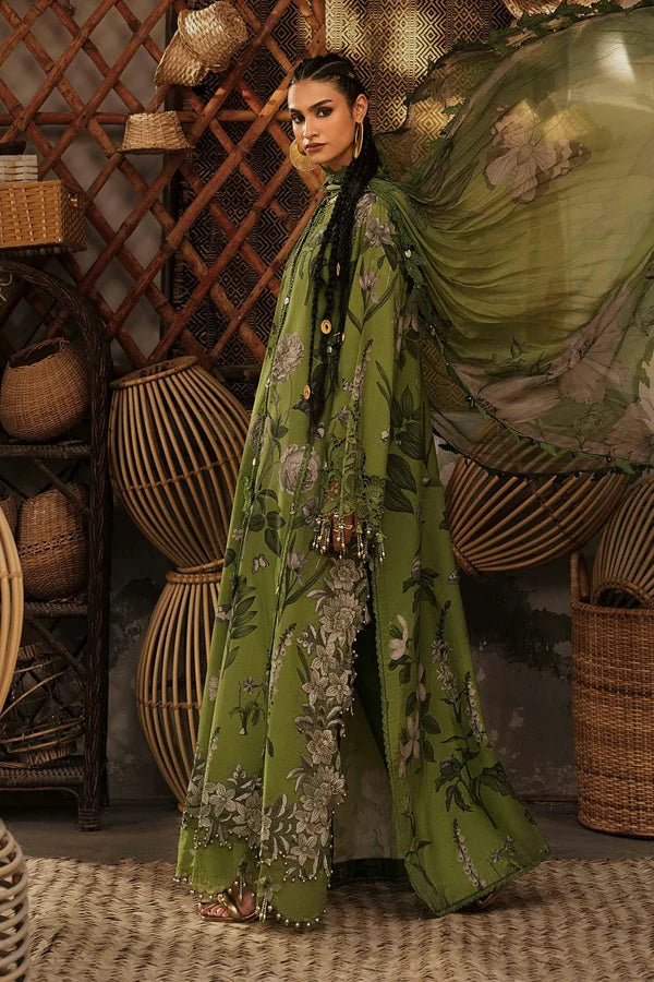 Maria.B M Prints '26 - 3 Piece Unstitched Embroidered Cambric Suit | MPT-3109-B