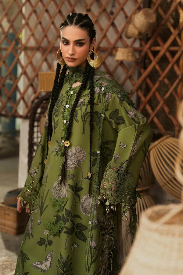 Maria.B M Prints '26 - 3 Piece Unstitched Embroidered Cambric Suit | MPT-3109-B