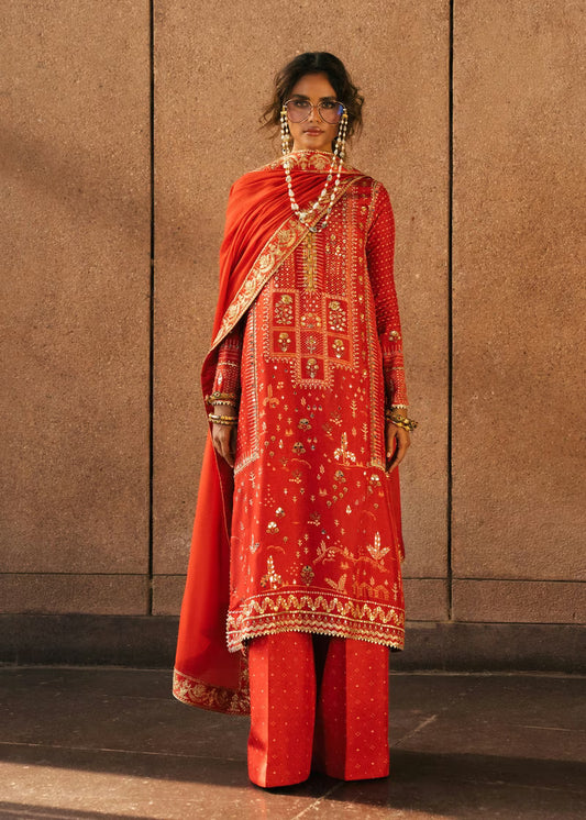 Crimson Eid Prints '26 - Patakha - Scarlet