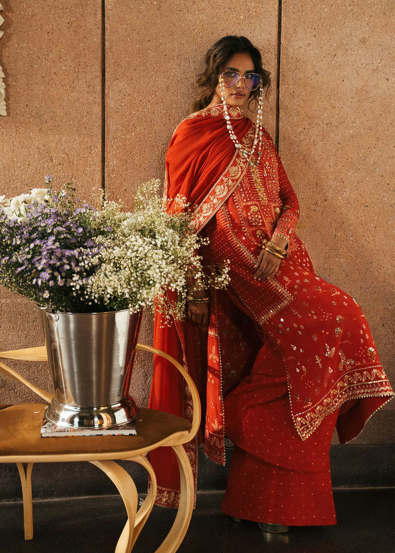 Crimson Eid Prints '26 - Patakha - Scarlet