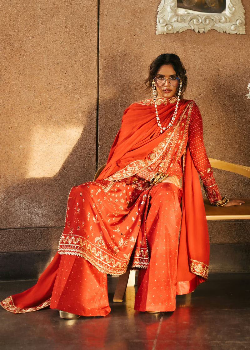 Crimson Eid Prints '26 - Patakha - Scarlet